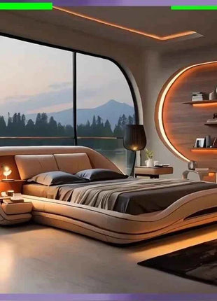 Stylish Designer Bed Frame High European Luxury Comfort Ideal Elegant Weddings Camas De Dormitorio Camas De Casal Decoration