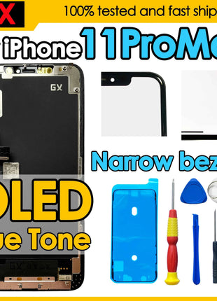 180days Warranty GX OLED For iPhone 11 Pro Max Screen Replacement Phone Mobile Display Touch Digitizer Assembly Repair Kit LCD