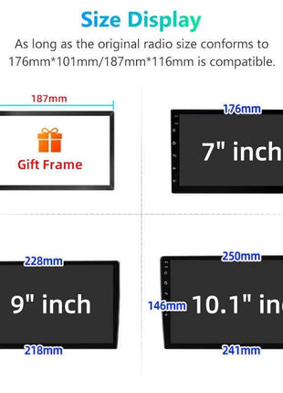 Junsun 7 9 10 inch Universal CarPlay Android Auto Car Radio For VW Fiat Renault Nissan Hyundai GPS Multimedia autoradio Stereo