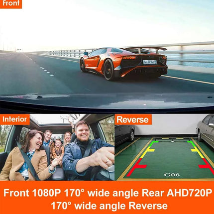 Universal 10.26" Car Intelligent 4K 360° Rotatio Car DVR Dash Cam Wireless CarPlay & Android Auto Bluetooth WIFI Rear Reversing