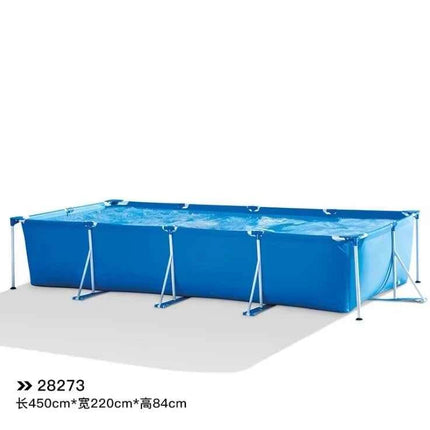 Piscina Rettangolare con Telaio 28273 4,5M X 2,2M X 0,84M per Giardino e Cortile, Uso Familiare