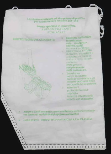 Dust Bags + Fragrance Block + HEPA Filter For Vorwerk Kobold VK135 VK136 FP135 FP136 Vacuum Cleaner