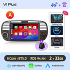 AWESAFE Wireless CarPlay Car Radio for FIAT 500 500C Abarth 2007-2015 with Android Auto GPS Navigation Smart System RDS DSP FM