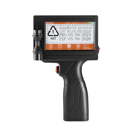 YS300 12.7mm English languages code date number logo expiry date label plastic carton hand jet handheld thermal inkjet printer