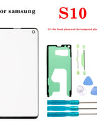 1Set New LCD Front Outer Glass Touch Screen Outer Panel Lens For Samsung Galaxy S8 S9 S10 S20 Note 8 9 10 Plus Ultra
