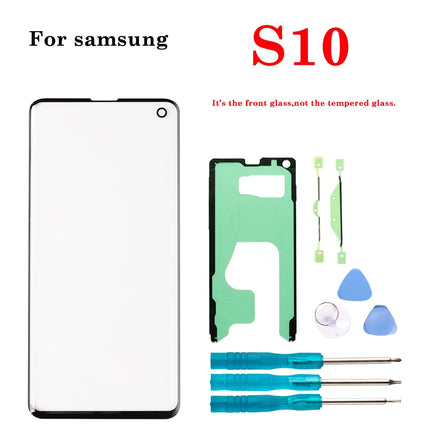 1Set Nuovo Display LCD Frontale In Vetro Esterno Touch Screen Esterno Pannello Obiettivo Per Samsung Galaxy S8 S9 S10 S20 Nota 8 9 10 Plus Ultra