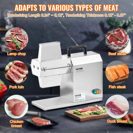 SucceBuy 17inch 54 Blades Commercial Meat Tenderizer 450W Electric Meat Tenderizer Machine for Pork Chicken Fish