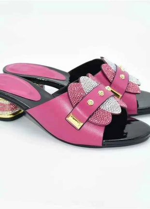 Nuovo senza borsa Décolleté Tacchi super bassi Donne italiane Matrimonio per tacchi da festa Scarpe eleganti Pantofole Pantofole da donna estive 2025