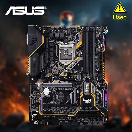 ASUS TUF Z370-PLUS GAMING Z370 LGA 1151 Motherboard LGA 1151 For i7-8700K i5-8600K i7-9700K CPU DDR4 M.2 HDMI Gaming Mainboard