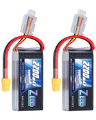 Zeee 2S 2200mAh Shorty RC Lipo Battery 7.4V 50C T/XT60 Plug Softcase RC Car Truck Buggy FPV Drone Helicopter Airplane RC Parts