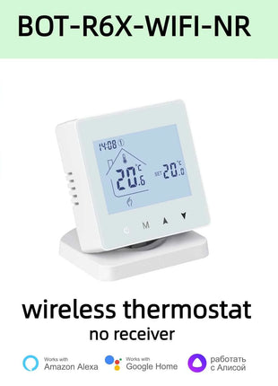 Beok wireless Thermostat Controller Heating Wifi Smart Home 8-Channel Heating System for Gas Boiler Water Floor Actuator