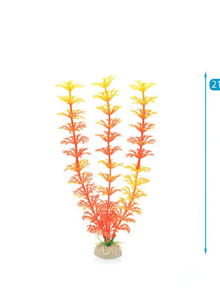 Artificial Aquarium Decor Plants Water Weeds Ornament Aquatic Fish Tank Simulation Grass Flower Decoration Accessories