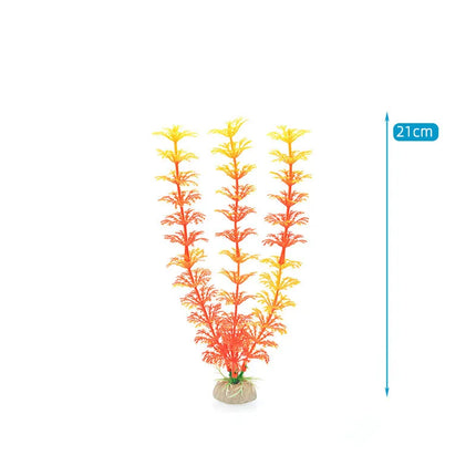 Artificial Aquarium Decor Plants Water Weeds Ornament Aquatic Fish Tank Simulation Grass Flower Decoration Accessories