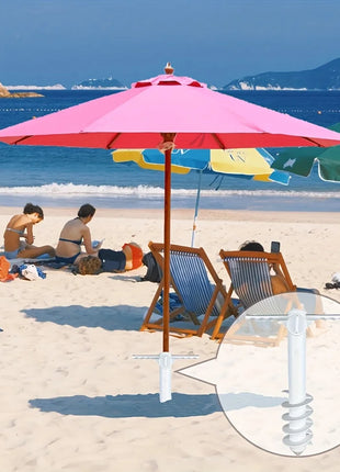 1 pz ancoraggio da spiaggia in plastica con cinque spirali ombrellone da spiaggia inserito parasole esterno cortile terrazza ombrellone da festa base fissa