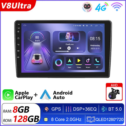 Podofo 10" CarPlay Android Radio For FIAT 500L 2012-2017 Car Multimedia Player GPS Stereo 4G Autoradio IPS Intelligent System
