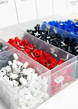 200-1900Pcs Electrical Tube Insulated Terminal VE Tubular Crimp Terminals Wire Cable Connector Ferrules Terminal Connectors