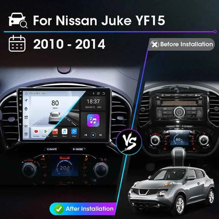 Srnubi Car Radio for Nissan Juke YF15 2010 - 2014 Carplay 4G Multimedia Video Player Navigation GPS WIFI Android Auto Autoradio