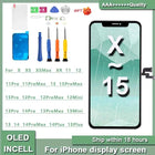 AAA NEW OLED For iPhone X XR XS Max LCD Incell For iPhone 11 12 13 Pro Max 13 Mini 14 Plus 15  Display Screen Digitizer Assembly