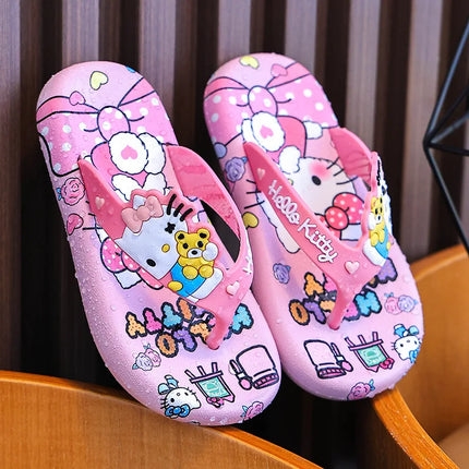 Ciabatte Hello Kitty Sanrio da ragazza, estive, alla moda, kawaii, con personaggi dei cartoni animati, da indossare all'aperto, infradito alla moda con personaggi anime per il tempo libero
