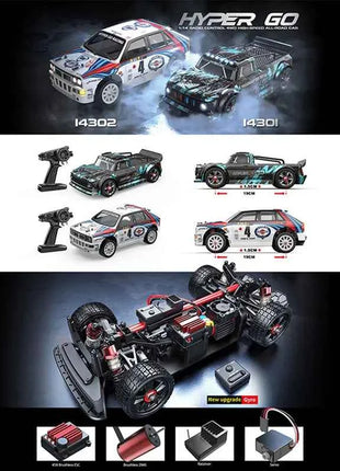 Hyper Go MJX 14303 14302 14301 1/14 4WD RC Car 65km/h Brushless 2.4G Remote Control Car Off-road High Speed RC Cars Truck Toy