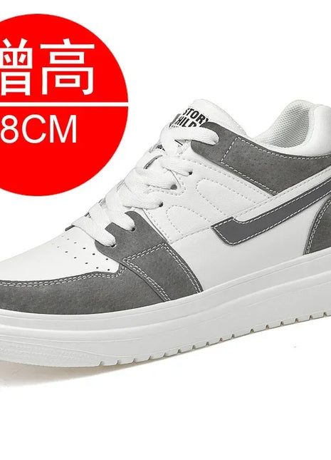 2025 Men's Elevator Shoes Men's Raised Sneakers 6cm 8cm Breathable Heightening Shoes for Men's Sports Shoes