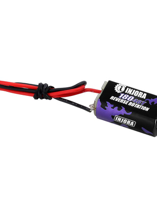 INJORA 180 Brushed Motor 48T with Stainless Steel Pinion for 1/18 1/24 FMS FCX18 FCX24 Upgrade (INM14)