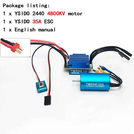 2435/2440/2838/2847 Brushless Motor 35A/45A ESC Combo for Wltoys 124016 Remo Hobby XLH Timaya Redcat 1/12 1/14 1/16 RC Boat Car