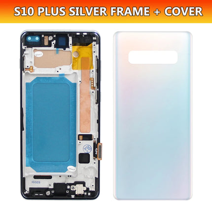 TFT con cornice per Samsung S10 Plus S10 + G975F Display LCD Touch Screen digitale per Samsung S10 G973F Parti di ricambio per schermo