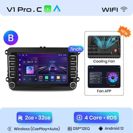 Junsun CarPlay Android Auto Car Intelligent Systems for Volkswagen VW Passat B6 B7 T5 Tiguan Touran GOLF POLO Autoradio