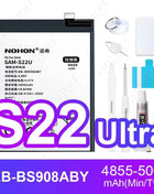 NOHON Phone Battery for Samsung Galaxy S24 S23 S22 Ultra S21 S20 Plus S10 S10E S9 S8 S7 S6 S10+ S20+ S21+ S23+ S24+ Batteries