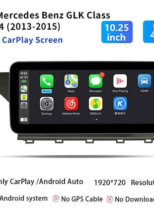 10.25''Android 14 AutoRadio for Mercedes Benz GLK Class X204 2008-2015 Car Multimedia Screen System Player GPS Navi Carplay Auto