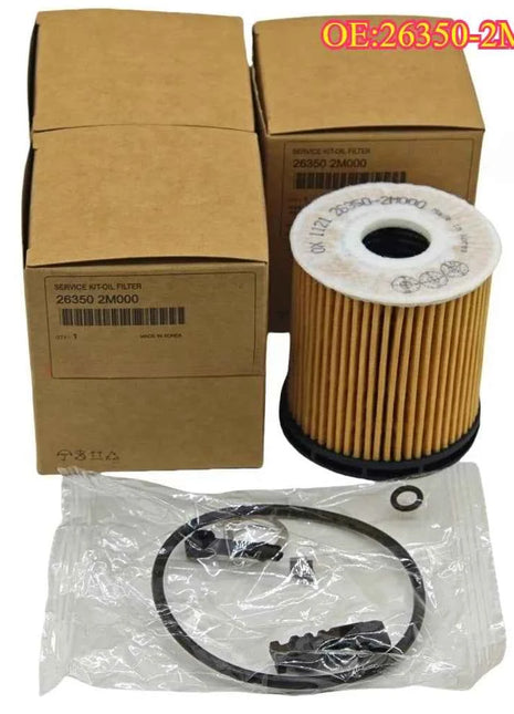 Nuovo di alta qualità per 26350-2M000 263502M000 4 pezzi pacchetto filtro olio con guarnizioni per motore Kia Rio 1.6L 2019-2020