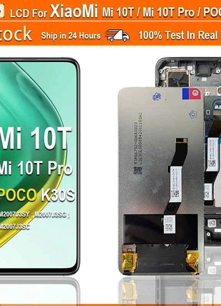 6.67 ''IPS LCD Per Xiaomi Mi 10T 5G 10T Pro 5G LCD M2007J3SG Display Per Redmi K30s LCD M2007J3SC Display Parti di Ricambio