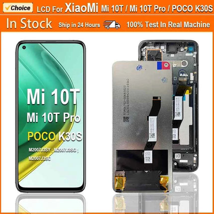 6.67 ''IPS LCD Per Xiaomi Mi 10T 5G 10T Pro 5G LCD M2007J3SG Display Per Redmi K30s LCD M2007J3SC Display Parti di Ricambio