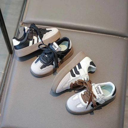 Nuova primavera nuove scarpe da ragazza sneakers da ragazzo traspiranti moda casual scarpe sportive per bambini scarpe da tavolo per bambini grandi da 3 a 12 anni