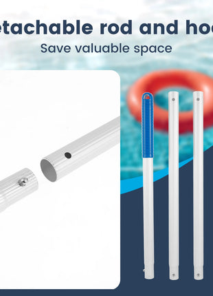 Gancio per palo per pulizia piscina robot Gancio per recupero piscina in plastica staccabile Accessori per gancio per palo telescopico per robot aspirapolvere per piscina
