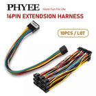 Cablaggio di Prolunga a 16 Pin, Plug and Play, Lunghezza 300mm, 10 Pezzi/Lotto, Adattatore per Autoradio Android a 16 Pin