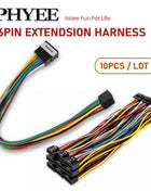 Cablaggio di Prolunga a 16 Pin, Plug and Play, Lunghezza 300mm, 10 Pezzi/Lotto, Adattatore per Autoradio Android a 16 Pin