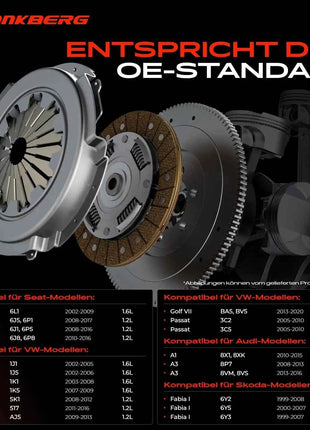 Kit Frizione Frankberg 1x per Audi A1 A3 A2 Seat Skoda VW Golf 4 1J 5 6 Polo Touran 1.2-2.0 622335400