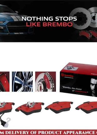 Brembo P85075N Premium Ceramic Front Disc Brake Pad Set Fit For AUDI/SEAT/SKODA/SPYKER/VW/VW (FAW) OE# 1K0698151C