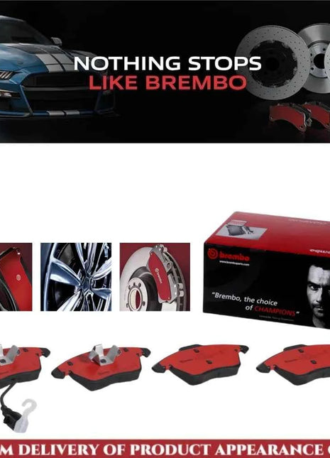 Brembo P85075N Premium Ceramic Front Disc Brake Pad Set Fit For AUDI/SEAT/SKODA/SPYKER/VW/VW (FAW) OE# 1K0698151C