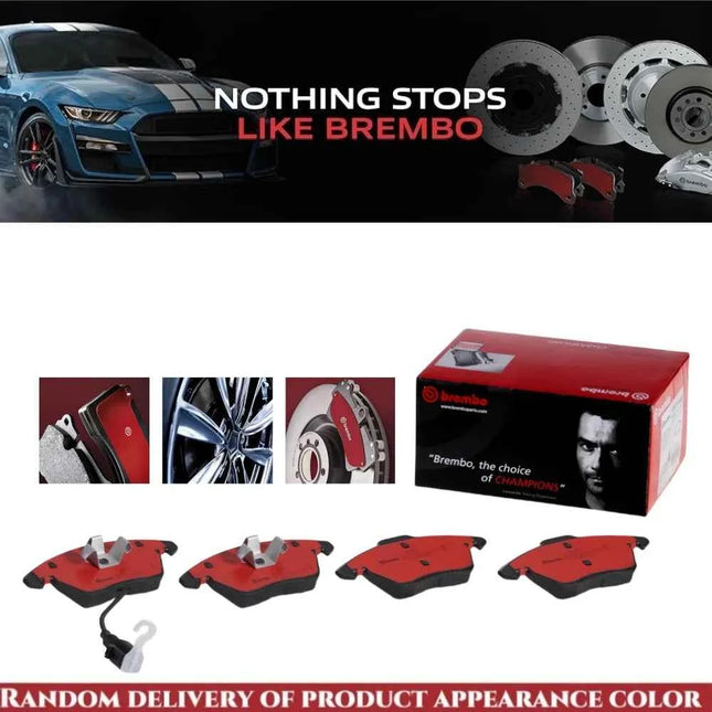 Brembo P85075N Premium Ceramic Front Disc Brake Pad Set Fit For AUDI/SEAT/SKODA/SPYKER/VW/VW (FAW) OE# 1K0698151C