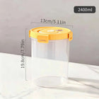WORTHBUY Pasta Storage Box With Handle Moisture-Proof Plastic Noodles Sealed Can Spaghetti Storage Container Kitchen Organizer