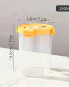 WORTHBUY Pasta Storage Box With Handle Moisture-Proof Plastic Noodles Sealed Can Spaghetti Storage Container Kitchen Organizer