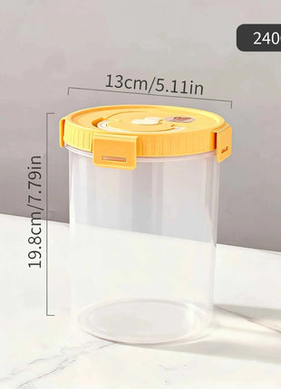 WORTHBUY Pasta Storage Box With Handle Moisture-Proof Plastic Noodles Sealed Can Spaghetti Storage Container Kitchen Organizer