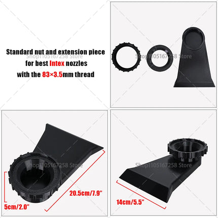 Fontana per Piscina, Ugello a Installazione Diretta Compatibile con Piscine Bestway/Intex, Accessori Estivi per Piscine all'Aperto
