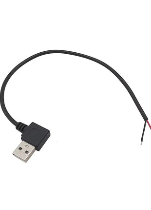 1 pc 2 Pin 4 Pin Type-C Micro USB USB 2.0 A Male Plug Elbow Head Power Cable Solder Connector DIY Repair Line 0.25m 0.3m 1m