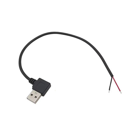 1 pz 2 pin 4 pin tipo-c micro USB USB 2.0 una spina maschio testa a gomito cavo di alimentazione connettore di saldatura linea di riparazione fai da te 0.25 m 0.3 m 1 m