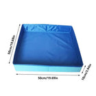 Piscina per animali domestici Piscina per bambini in PVC Pieghevole a forma quadrata Non gonfiabile Antiscivolo Vasca per bambini per cuccioli di animali domestici per il cortile di casa