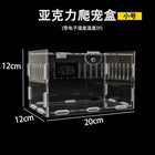 Acrylic Terrarium Enclosure With Thermometer For Reptiles And Invertebrates Desktop Display Box For Kids Gift For Hobbyists